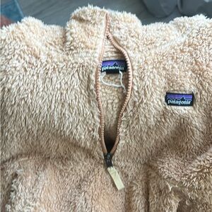 Patagonia Kids Cozy Tan Fleece Jacket